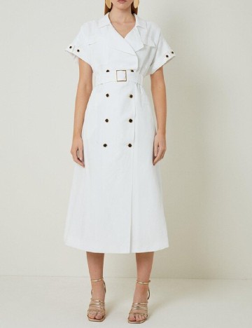 
						Rochie medie Karen Millen, alb