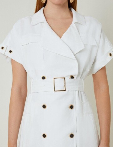 Rochie medie Karen Millen, alb
