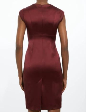 Rochie scurta Karen Millen, visiniu Rosu