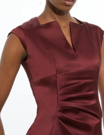 Rochie scurta Karen Millen, visiniu Rosu