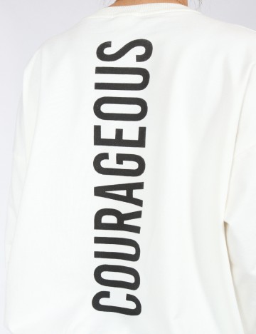 Bluza Oversize Shein Kids, alb