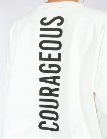 Bluza Oversize Shein Kids, alb