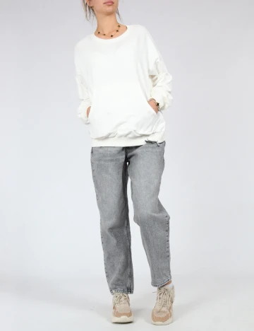 Bluza Oversize Shein Kids, alb