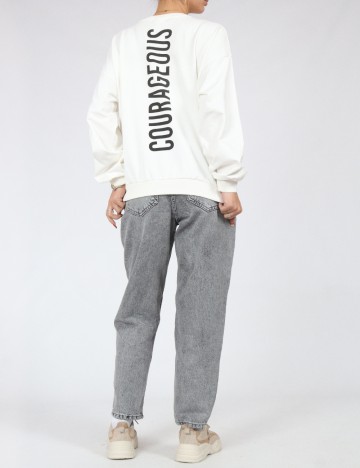 Bluza Oversize Shein Kids, alb