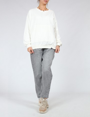 Bluza Oversize Shein Kids, alb