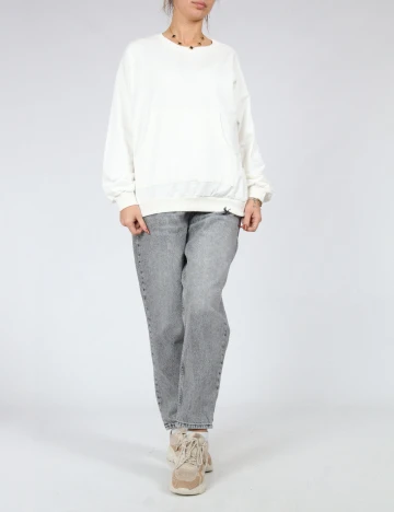 Bluza Oversize Shein Kids, alb