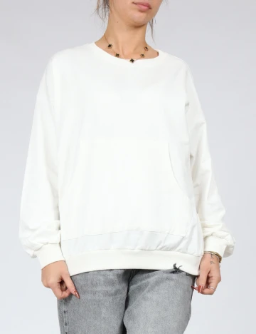 Bluza Oversize Shein Kids, alb