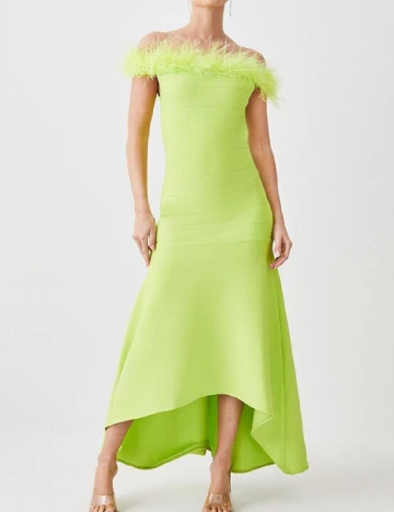Rochie lunga Karen Millen, verde Verde