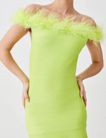 Rochie lunga Karen Millen, verde Verde