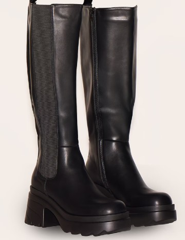 
						Cizme PrettyLittleThing, negru
