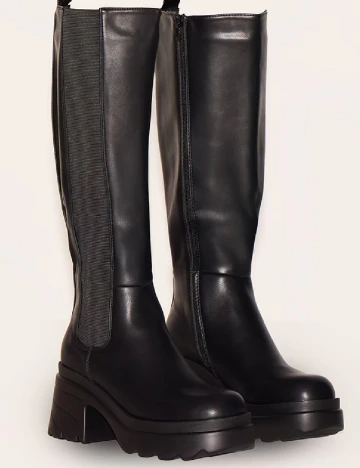 Cizme PrettyLittleThing, negru