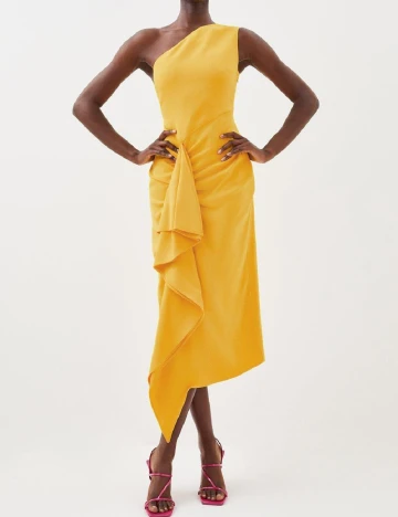 Rochie medie Karen Millen, galben Galben