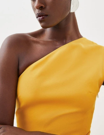 Rochie medie Karen Millen, galben Galben