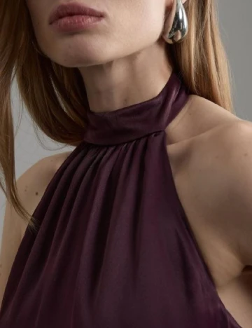 Rochie lunga Karen Millen, pruna Mov