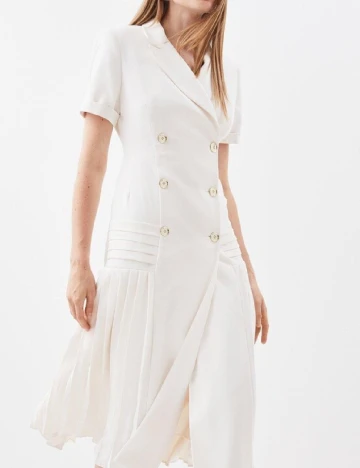 Rochie medie Karen Millen, ecru Alb