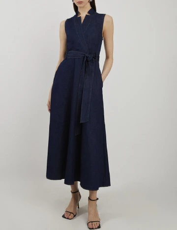 Rochie lunga Karen Millen, albastru