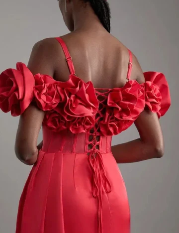 Rochie lunga Karen Millen, rosu Rosu