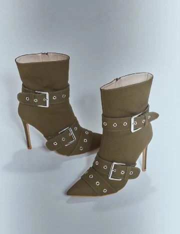 Botine PrettyLittleThing, verde Verde