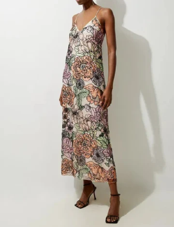 Rochie medie Karen Millen, floral Floral print