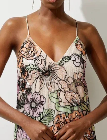 Rochie medie Karen Millen, floral Floral print