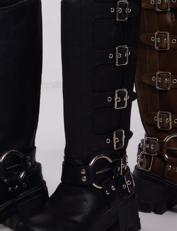 Cizme PrettyLittleThing, negru