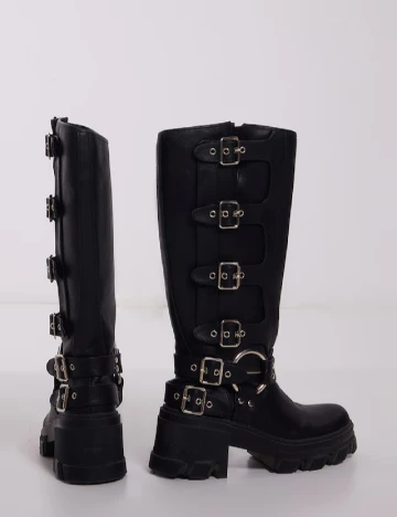 Cizme PrettyLittleThing, negru Negru