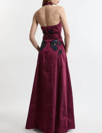 Rochie lunga Karen Millen, pruna