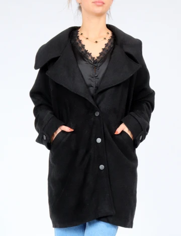 Palton SHEIN, negru Negru