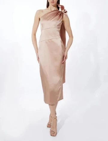 Rochie medie Karen Millen, roz pudra Roz