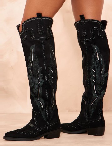 Cizme PrettyLittleThing, negru