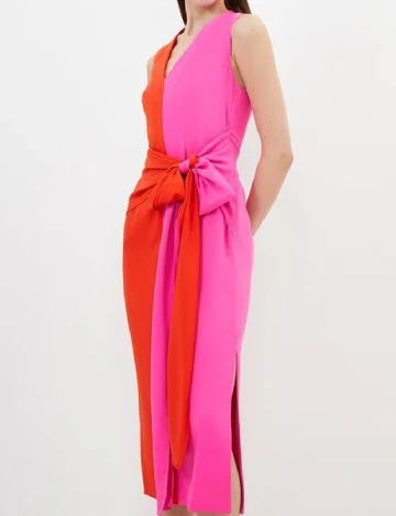 Rochie medie Karen Millen, rosu/roz Rosu