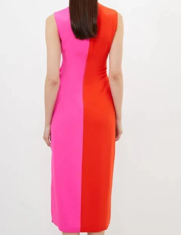 Rochie medie Karen Millen, rosu/roz Rosu