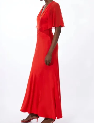 Rochie lunga Karen Millen, rosu Rosu