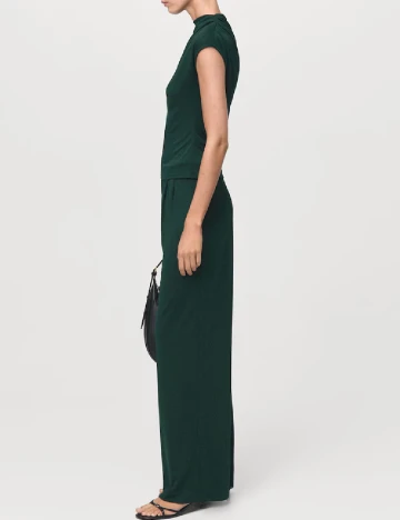 Pantaloni Mango, verde Verde