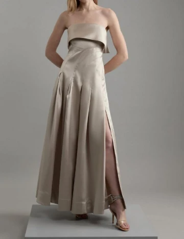 Rochie lunga Karen Millen, crem Crem