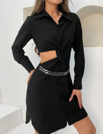 Rochie scurta SHEIN, negru Negru