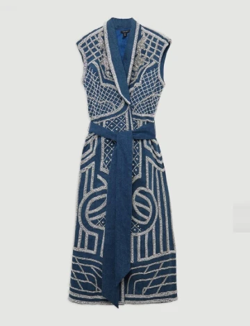 Rochie medie Karen Millen, albastru Albastru