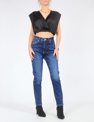 Blugi It s Basic 1981 Denim, albastru