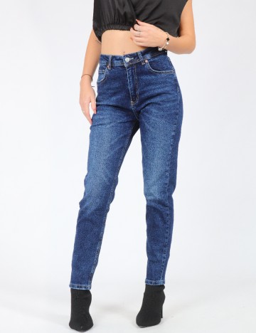 Blugi It s Basic 1981 Denim, albastru