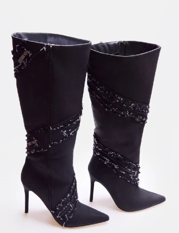 Cizme PrettyLittleThing, negru Negru