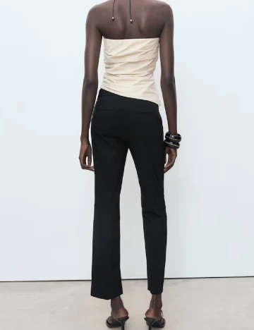 Pantaloni Mango, negru