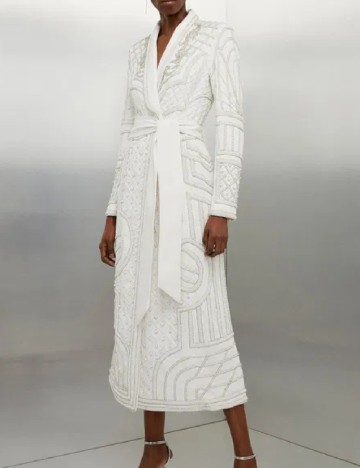 
						Rochie medie Karen Millen, alb