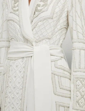 Rochie medie Karen Millen, alb Alb