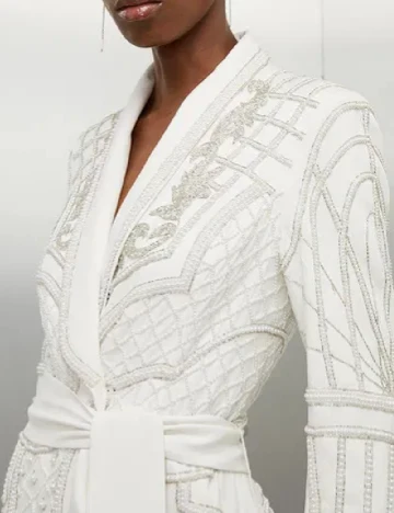 Rochie medie Karen Millen, alb Alb