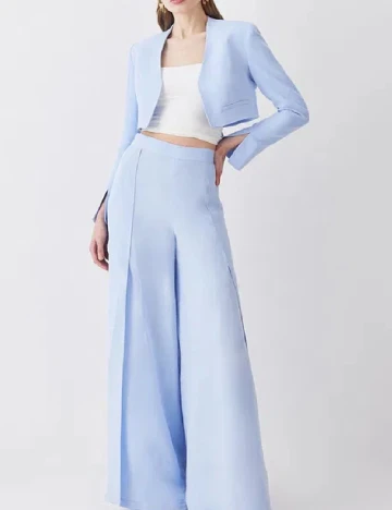 Blazer Karen Millen, bleu Albastru