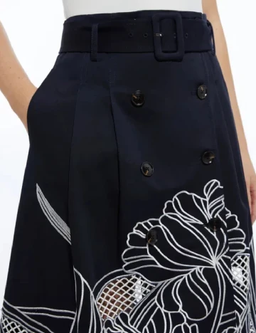 Fusta Karen Millen, bleumarin