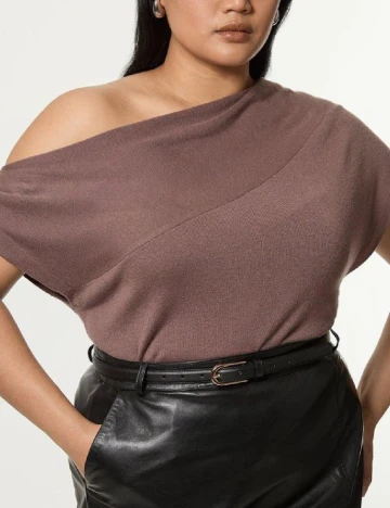 Bluza Karen Millen Plus Size, maro Maro