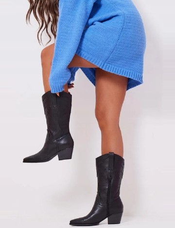 Cizme PrettyLittleThing, negru