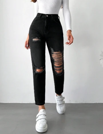Blugi SHEIN, negru Negru