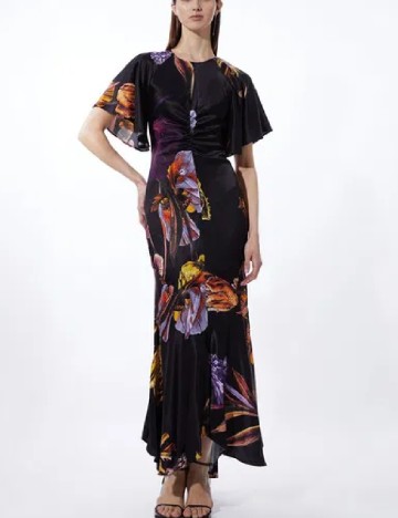 
						Rochie lunga Karen Millen, negru